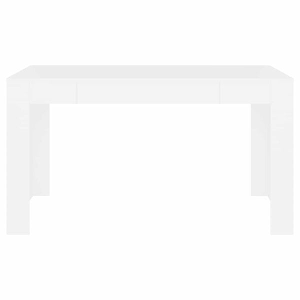 vidaXL Dining Table White Engineered Wood Medium Simple Dining Table