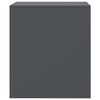 vidaXL Bedside Cabinet Anthracite Steel Bedside Cabinet Rectangular