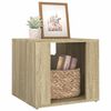 vidaXL Bedside Table Sonoma Oak Engineered Wood Compact Bedside Table
