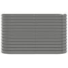 vidaXL Garden Raised Bed Grey Powder-coated steel Large Durable