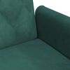 vidaXL Sofa Bed Dark Green Velvet, Plywood Medium Convertible