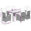 vidaXL Garden Dining Set Grey, Dark Grey