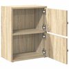 vidaXL Bookcase Sonoma oak Engineered wood 15.7x9.4x20.5 in Bookshelf