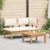 vidaXL Garden Bench 2 pcs Brown Solid Teak wood