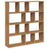 vidaXL Book Cabinet Artisian Oak Engineered Wood 52 x 11.4 x 55.7 in