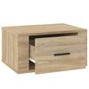 vidaXL Wall-mounted Bedside Cabinet Set of 2 Sonoma Oak Engineered wood