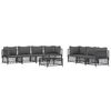 vidaXL Garden Lounge Set Anthracite Woven fabric Large Modular