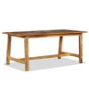 vidaXL Dining Table Multicolored Reclaimed Wood Large Industrial