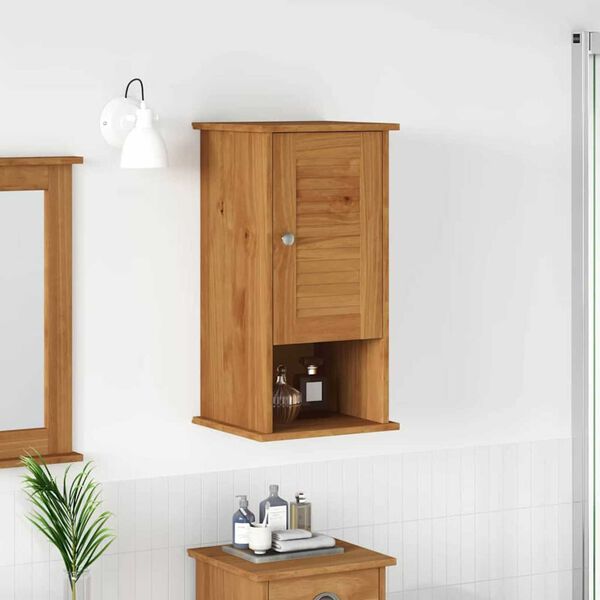 vidaXL Wall-mounted Bathroom Cabinet with Storage VIGO Honey Brown