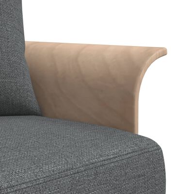 vidaXL L-shaped Sofa Bed Dark Gray 109.8"x55.1"x27.6" Fabric