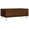 vidaXL Coffee Table Brown Oak Engineered Wood, Metal Medium Coffee Table