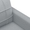 vidaXL Sofa Set Light grey Polyester, metal, textilene, plywood