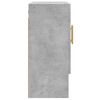 vidaXL Wall Cabinet Concrete Gray 23.6"x12.2"x27.6" Engineered Wood