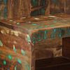 vidaXL Nightstand Multicolor Reclaimed Wood Small Nightstand