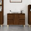 vidaXL Sink Cabinet Brown Oak Engineered Wood 31.5x13.0x23.6 in