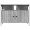 vidaXL Bathroom Sink Cabinet Grey sonoma Engineered wood 31.5x11.8x23.6 in