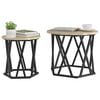 vidaXL Side Table 2 pcs Sonoma oak 19.7" x 19.7" x 15.7
