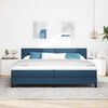 vidaXL Box Spring Bed with Mattress Blue 78.7“ x 78.7” fabric