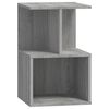 vidaXL Bedside Cabinet Set of 2 Grey Sonoma Engineered Wood