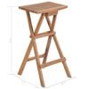 vidaXL Bar Stool Set of 4 Brown Solid teak wood Standard Foldable