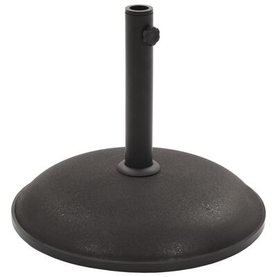 vidaXL Parasol Base Black Concrete Round 44.1 lbs