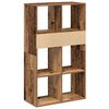 vidaXL Book Cabinet Old Wood Engineered Wood Tall Book Cabinet