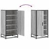 vidaXL Shoe Rack Grey Sonoma Engineered wood, metal Medium