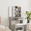 vidaXL Dressing Table Grey Sonoma Engineered Wood, Acrylic Medium