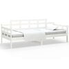 vidaXL Day Bed White Solid pine wood, plywood Twin