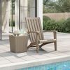 vidaXL Garden Adirondack Chair Light brown Polypropylene Standard