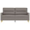 vidaXL 2-seater Sofa Taupe Fabric (100% polyester), metal, textilene