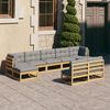 vidaXL Garden Lounge Set Natural wood Solid pine wood, polyester Modular