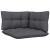 vidaXL 2-seater Garden Sofa Black and Anthracite