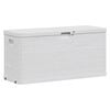 vidaXL Storage Box Light grey Plastic with wood texture Medium
