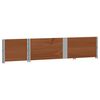 vidaXL Garden Planter Brown Solid pine wood 59.1x19.7x16.1 in Stackable