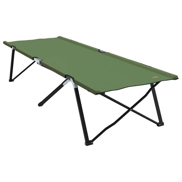 vidaXL Folding Camping Bed Folding Green 81.10 x 29.92 x 29.13 in