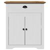 vidaXL Bathroom Sink Cabinet White and Brown