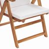 vidaXL Garden Chair 6 pcs Brown and White 57 x 71.5 x 104 cm