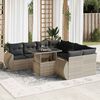 vidaXL Garden Sofa Set Light Grey