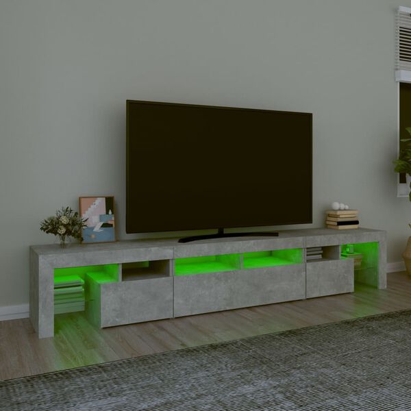 vidaXL TV Cabinet Concrete Grey Engineered Wood Large TV Cabinet