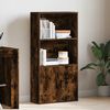 vidaXL Bookcase Smoked Oak Engineered Wood Compact Bookcase