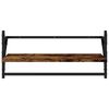vidaXL 6 Piece Wall Shelf Set with Bars Smoked Oak Engineered Wood
