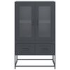 vidaXL Highboard Anthracite Cold-rolled steel Highboard Rectangular