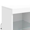 vidaXL Sideboard White Engineered wood, glass Medium Sideboard