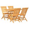 vidaXL Garden Dining Set Natural Teak