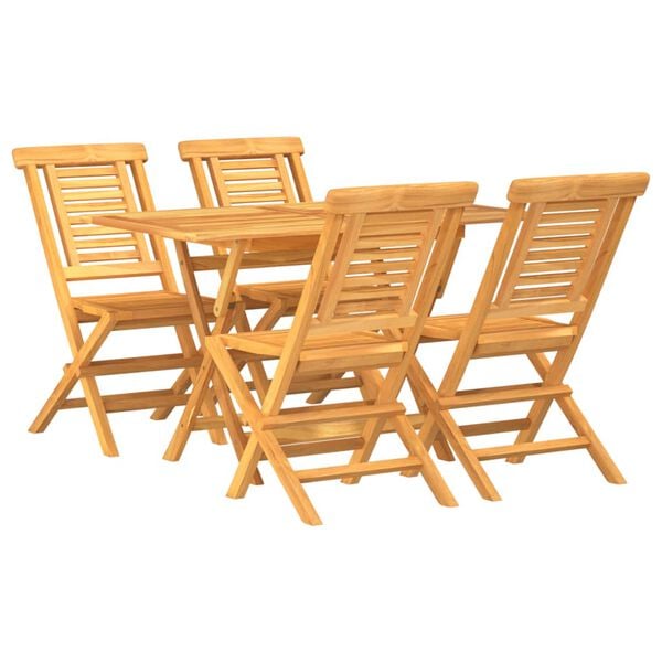 vidaXL Garden Dining Set Natural Teak