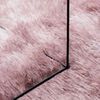 vidaXL Shaggy Rug Dusty Pink 100% Polyester 118.1x78.7 in Foldable Rug