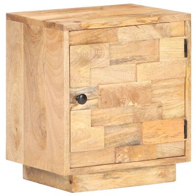 vidaXL Bedside Cabinet 15.7"x11.8"x17.7" Solid Mango Wood