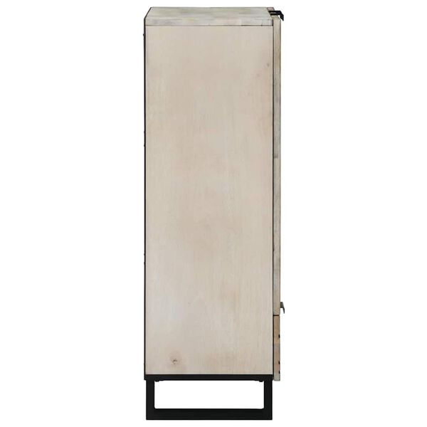 vidaXL Media Storage Cabinets & Racks White and Black 60 x 33 x 100 cm