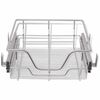 vidaXL Pull-Out Wire Baskets 2 pcs Silver 15.7"